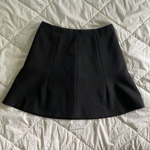 J Crew Black A-line Mini Skirt